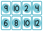 Multiplikationskort 1 - 10 - A5 format
