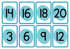 Multiplikationskort 1 - 10 - A5 format