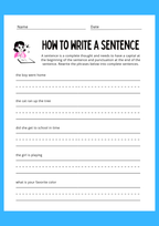 How To Write a Sentence - Engelska