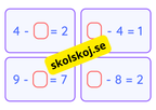 Addition och subtraktion - Flashkort - A5