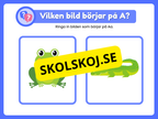 Veckans bokstav - Bokstaven A