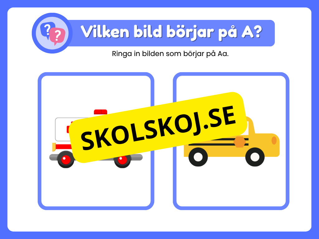 Veckans bokstav - Bokstaven A