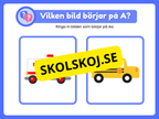 Veckans bokstav - Bokstaven A