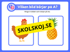 Veckans bokstav - Bokstaven A