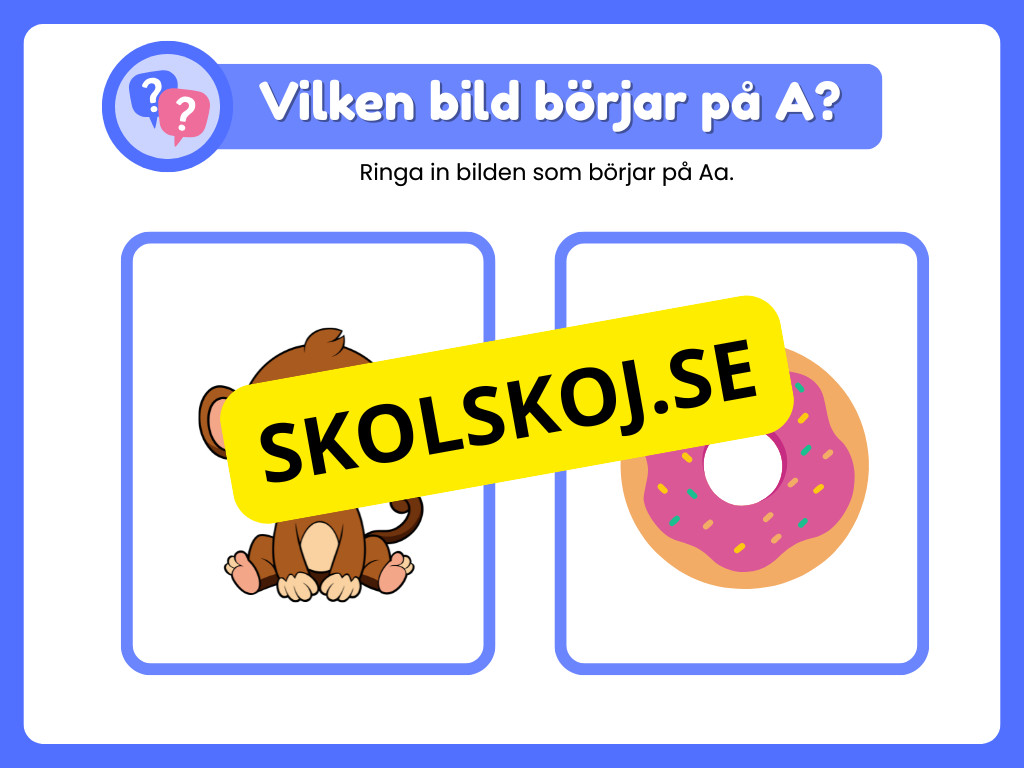 Veckans bokstav - Bokstaven A