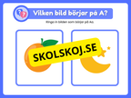 Veckans bokstav - Bokstaven A