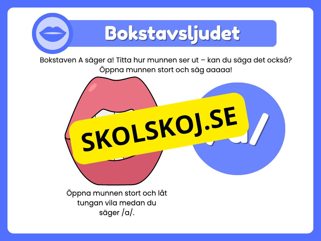Veckans bokstav - Bokstaven A