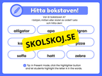 Veckans bokstav - Bokstaven A