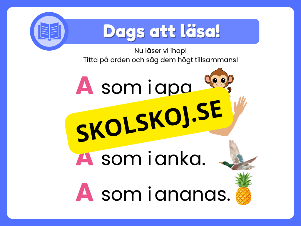 Veckans bokstav - Bokstaven A