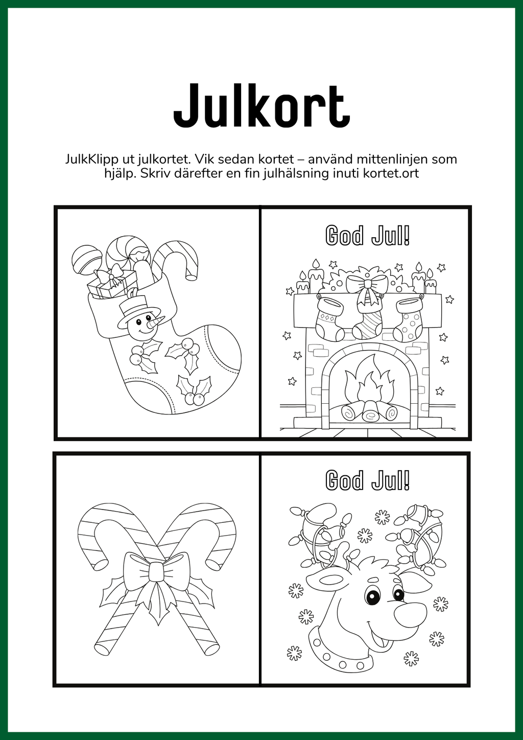 Julkort - God Jul