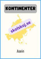Kontinenter - Väggkort