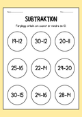 Subtraktion - Häfte