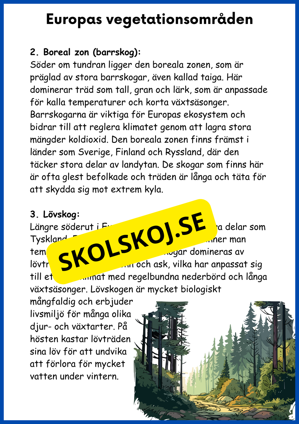 Världsdelen Europa årskurs 5 - 6