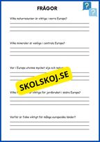 Världsdelen Europa årskurs 5 - 6