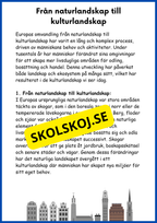 Världsdelen Europa årskurs 5 - 6