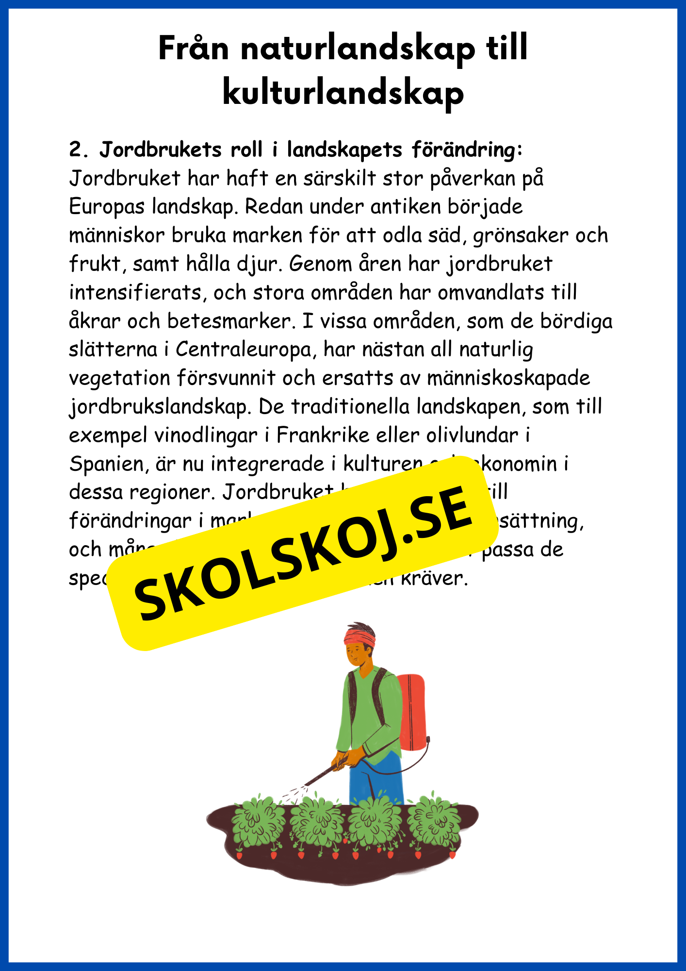 Världsdelen Europa årskurs 5 - 6