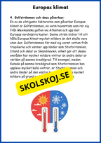 Världsdelen Europa årskurs 5 - 6