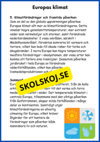 Världsdelen Europa årskurs 5 - 6