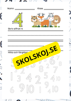 Jag lär mig siffror 1 - 10 - Häfte
