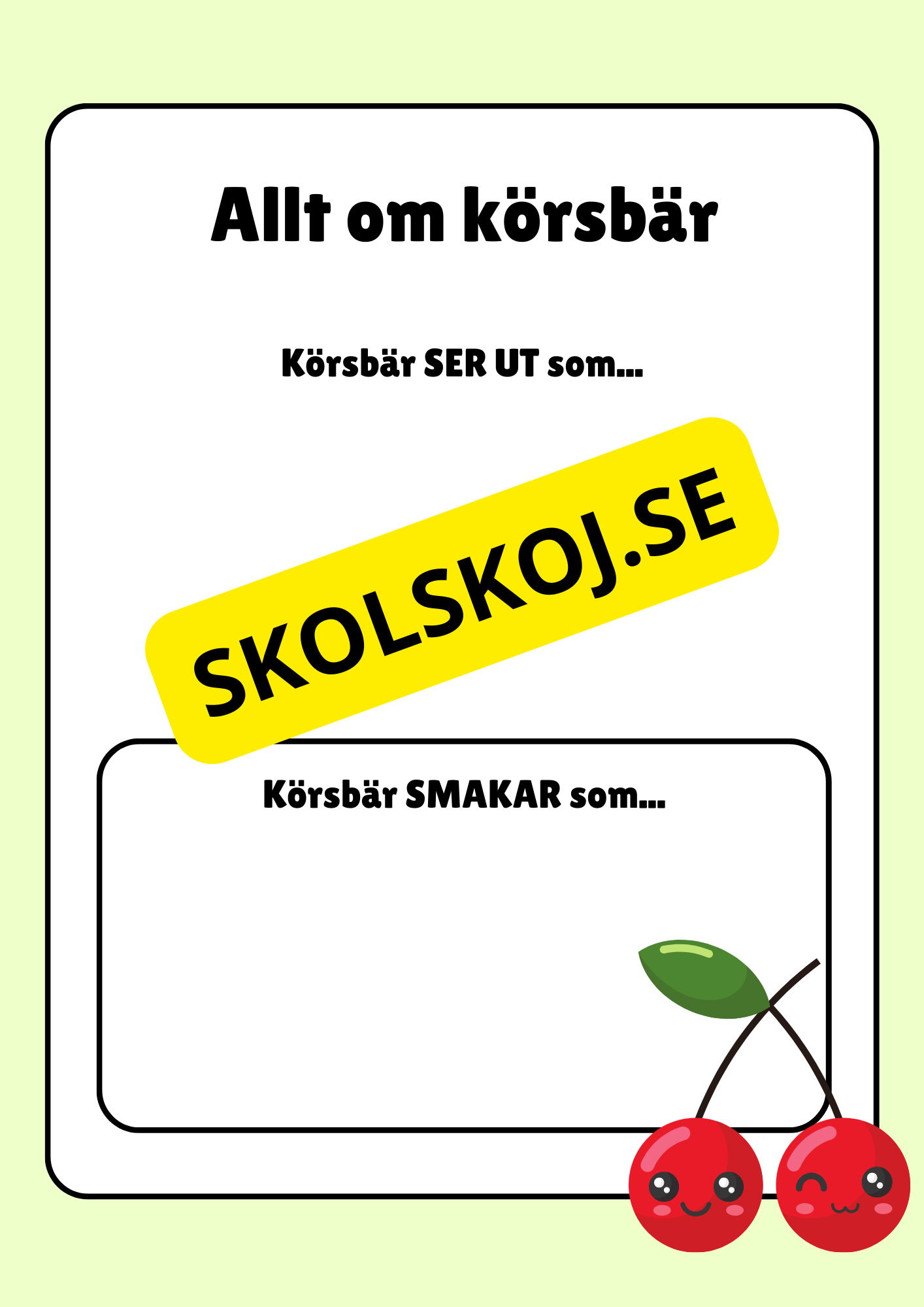 Allt om frukter - Häfte