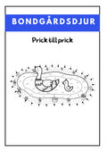 Bondgårdsdjur - Prick till prick - Häfte