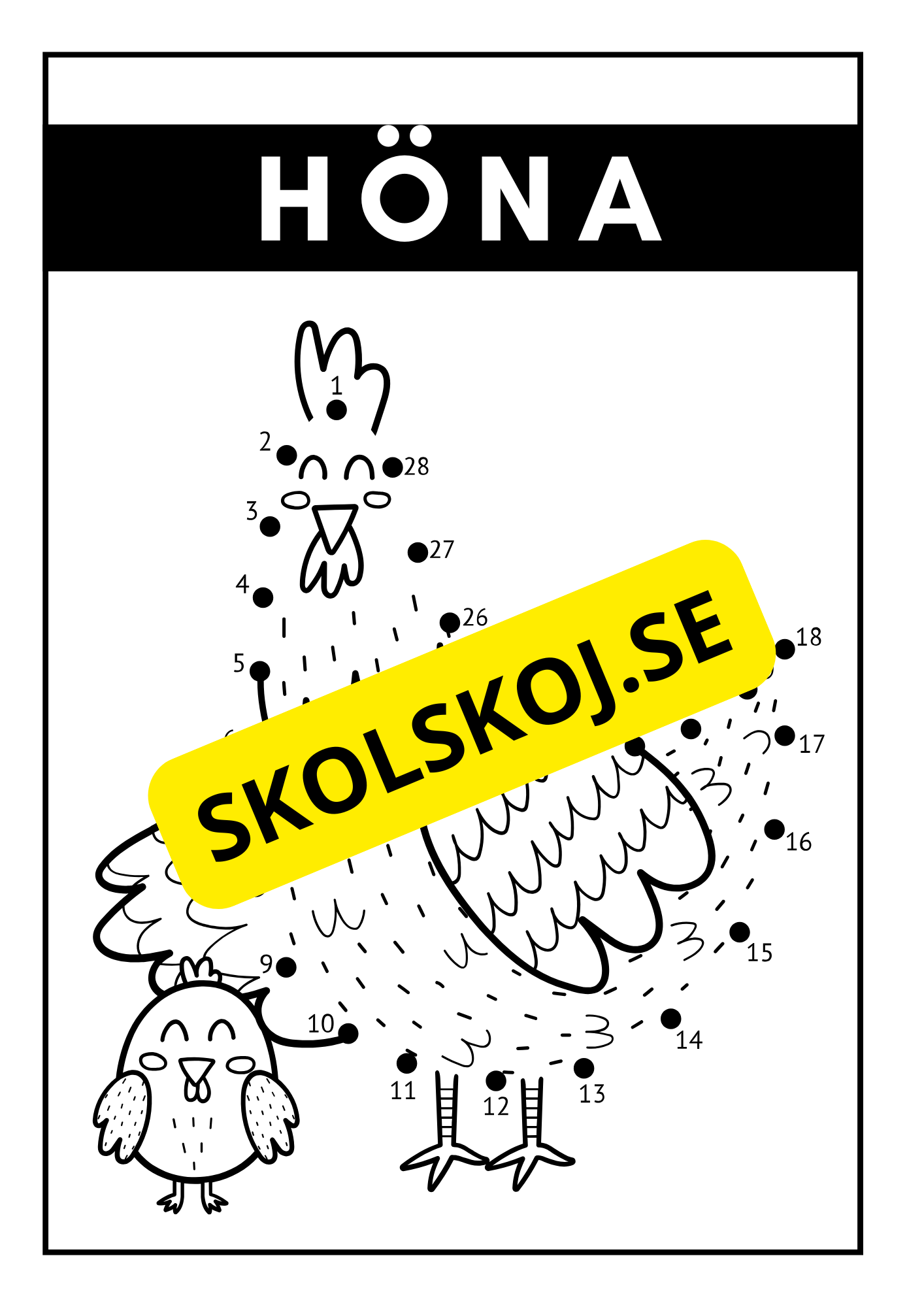 Bondgårdsdjur - Prick till prick - Häfte