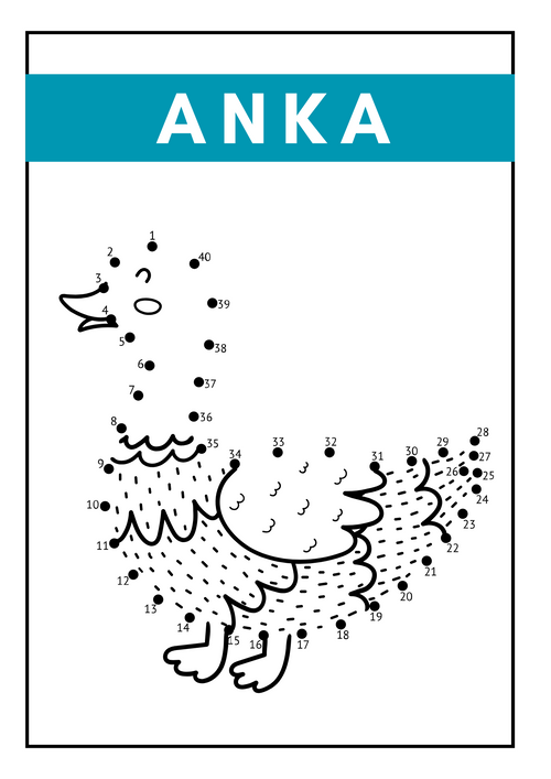 Bondgårdsdjur - Prick till prick - Häfte