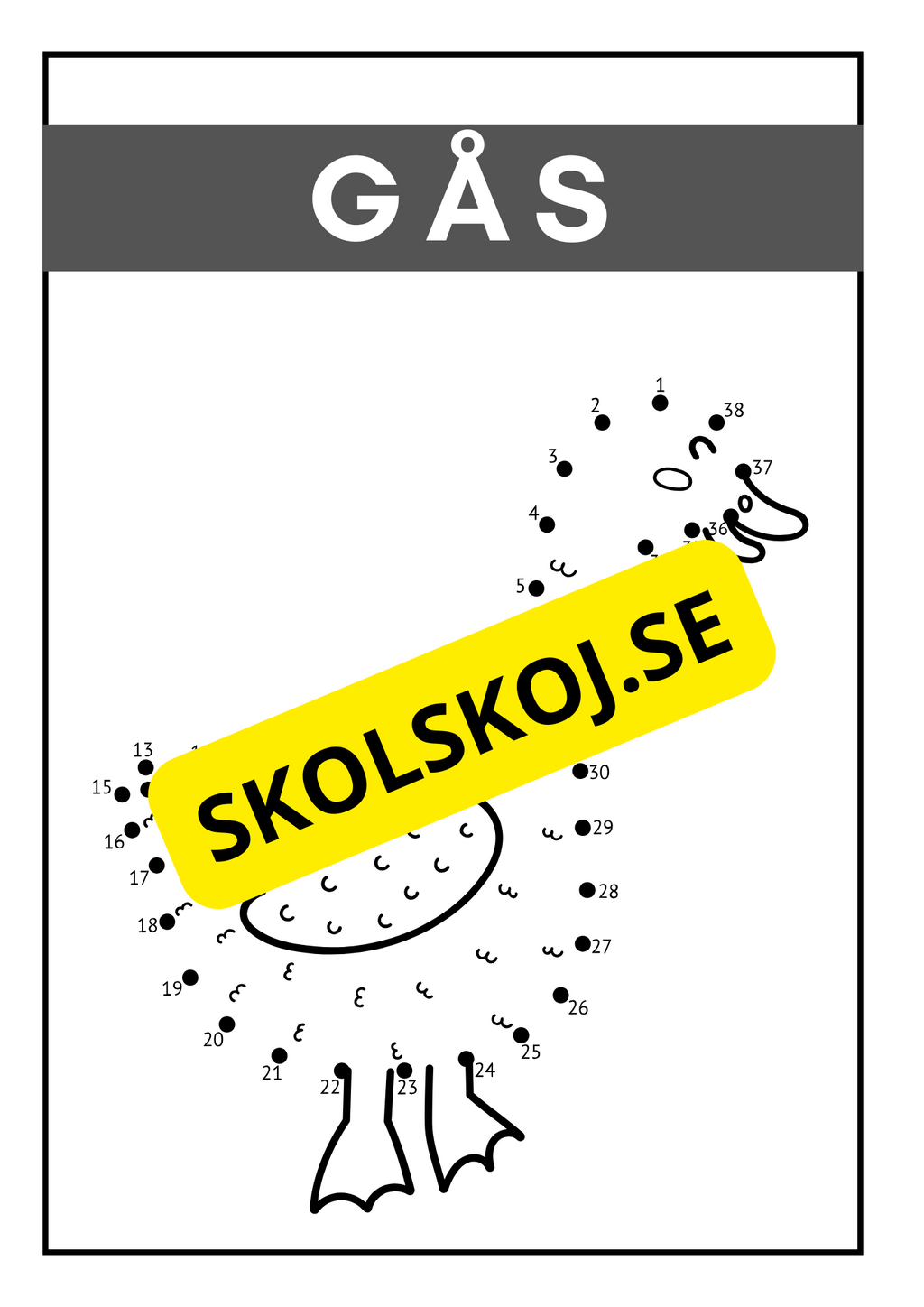 Bondgårdsdjur - Prick till prick - Häfte