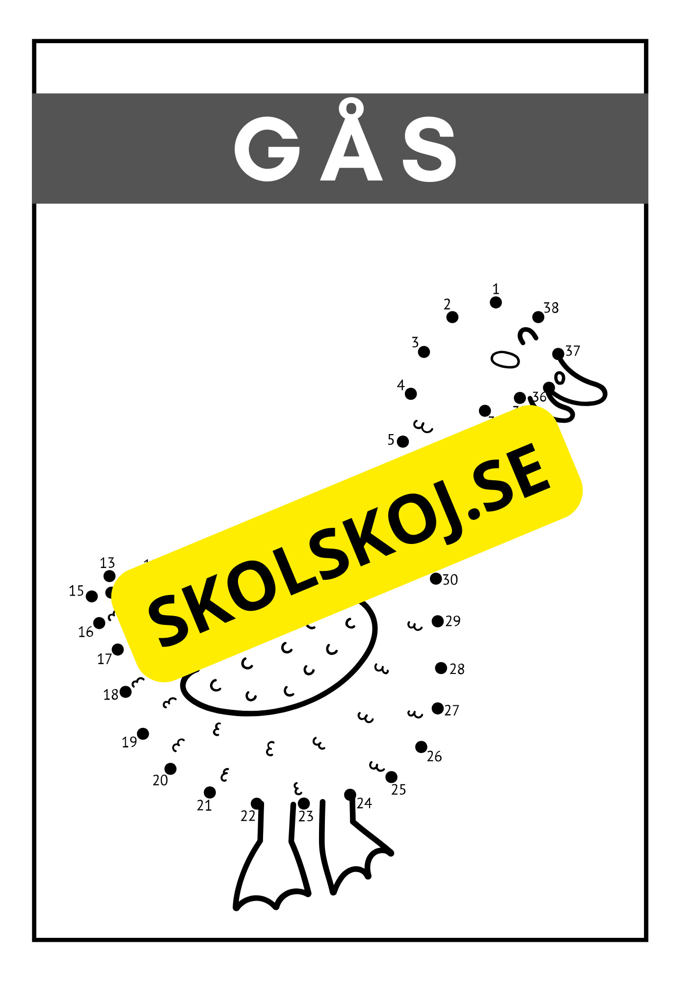 Bondgårdsdjur - Prick till prick - Häfte