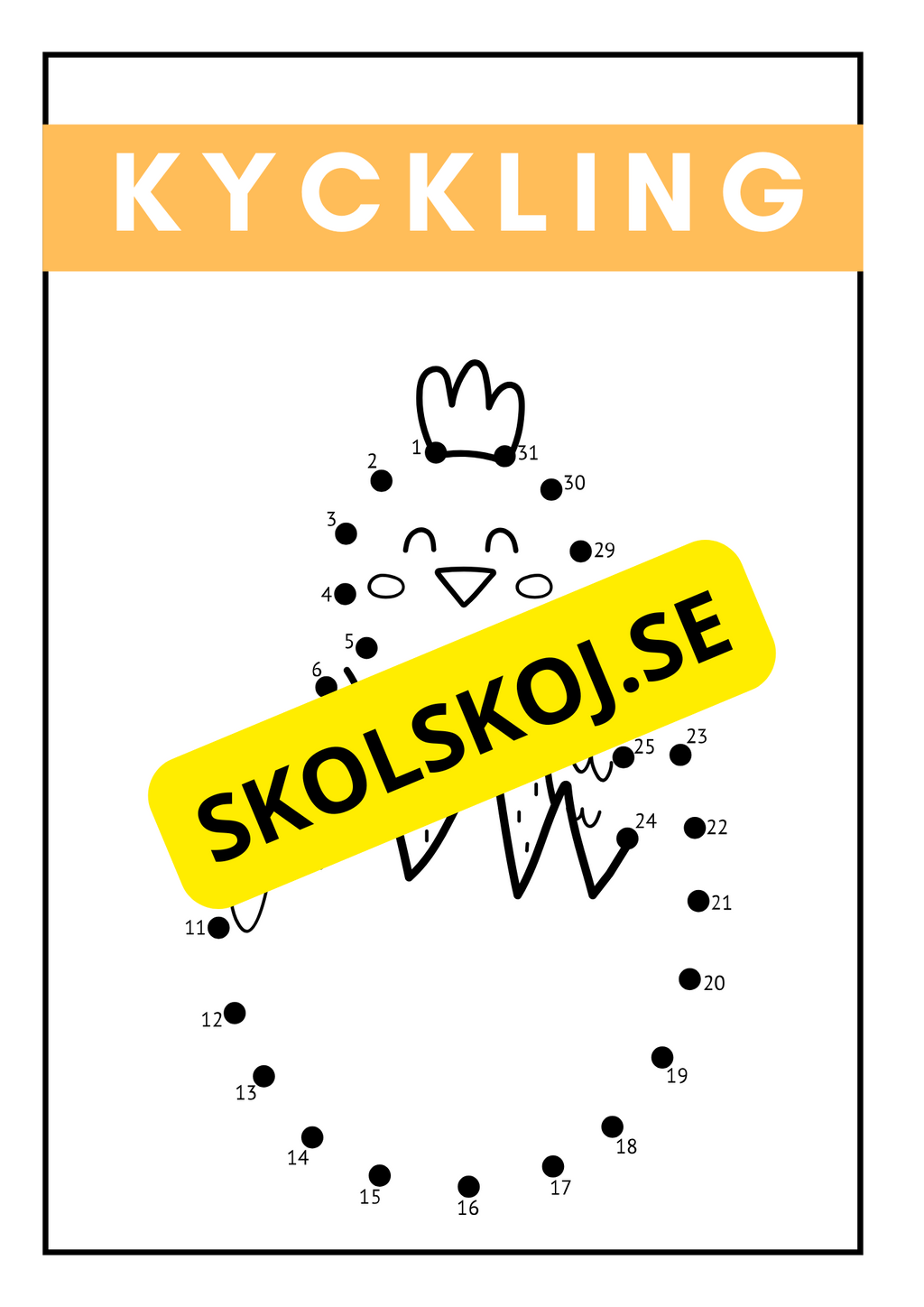 Bondgårdsdjur - Prick till prick - Häfte