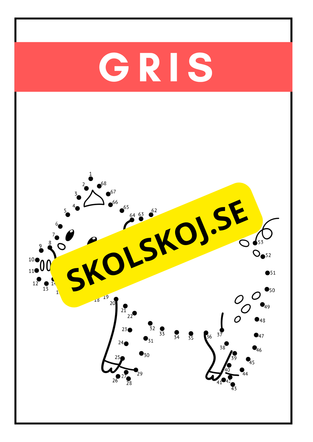 Bondgårdsdjur - Prick till prick - Häfte