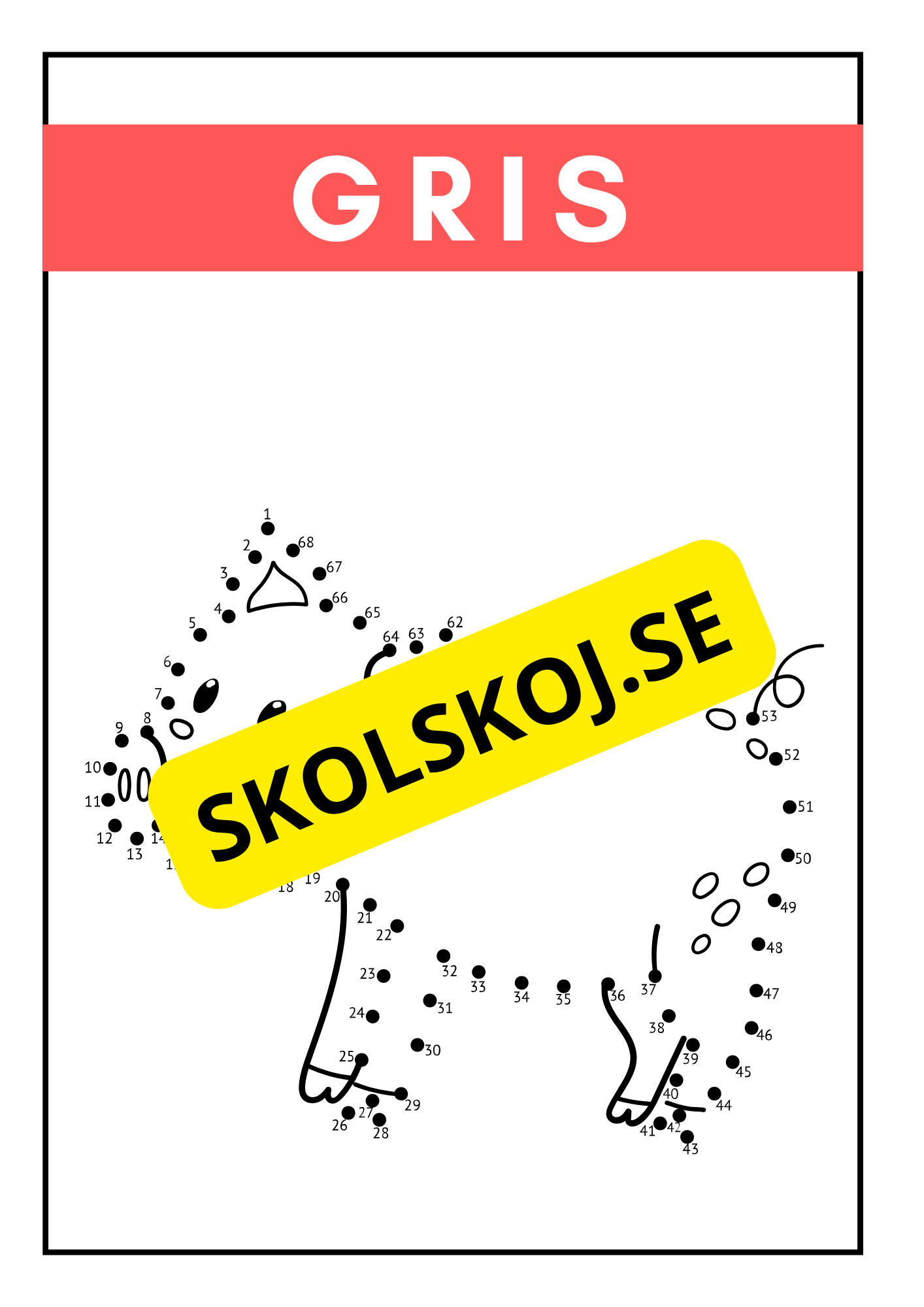Bondgårdsdjur - Prick till prick - Häfte