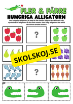 Fler och färre - Hungriga alligatorn
