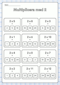 Vi lär oss multiplikation - Häfte