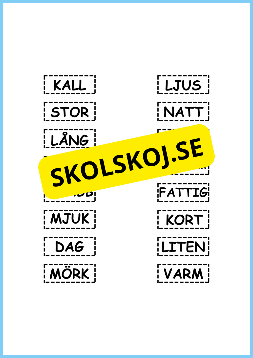 Motsatsord svenska