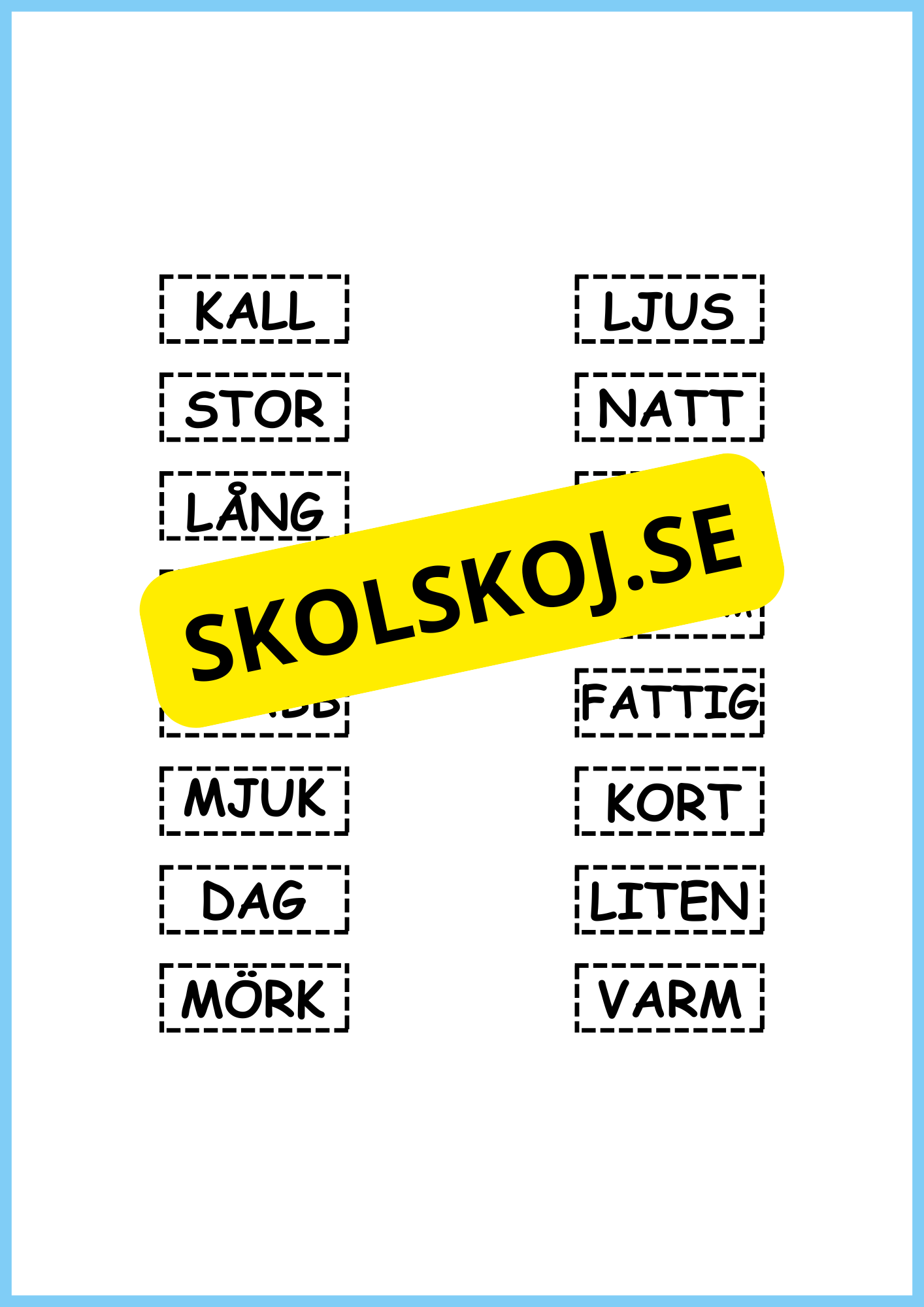 Motsatsord svenska
