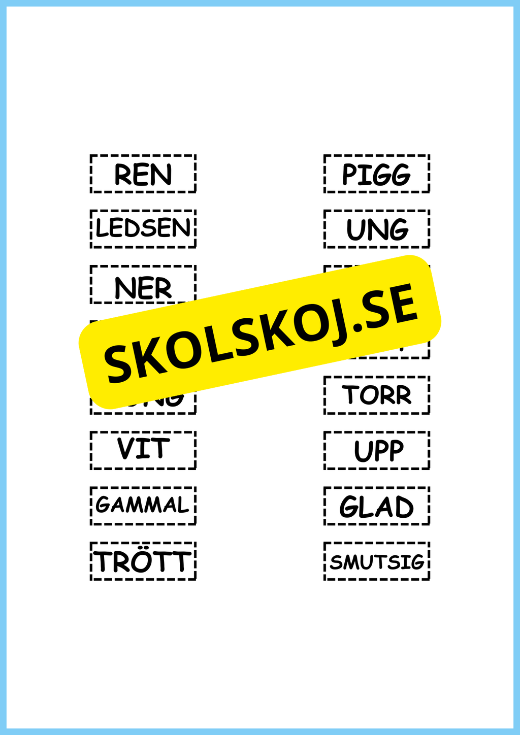 Motsatsord svenska