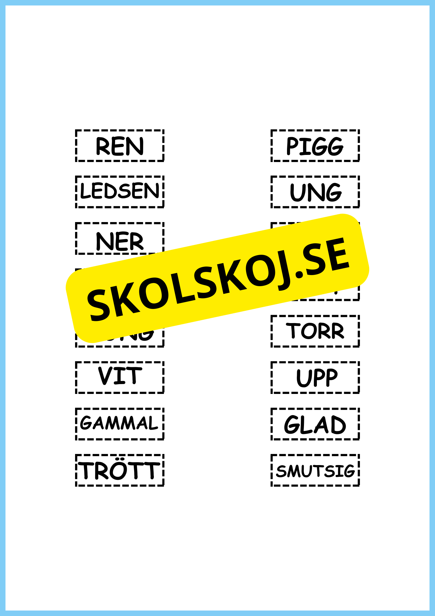 Motsatsord svenska