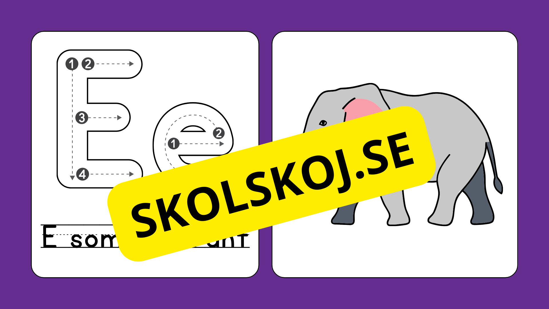 Jag lär mig alfabetet - Förskola - Årskurs 1