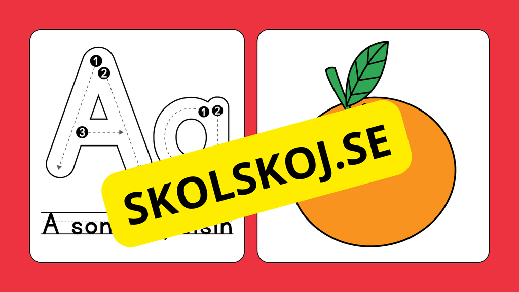 Jag lär mig alfabetet - Förskola - Årskurs 1
