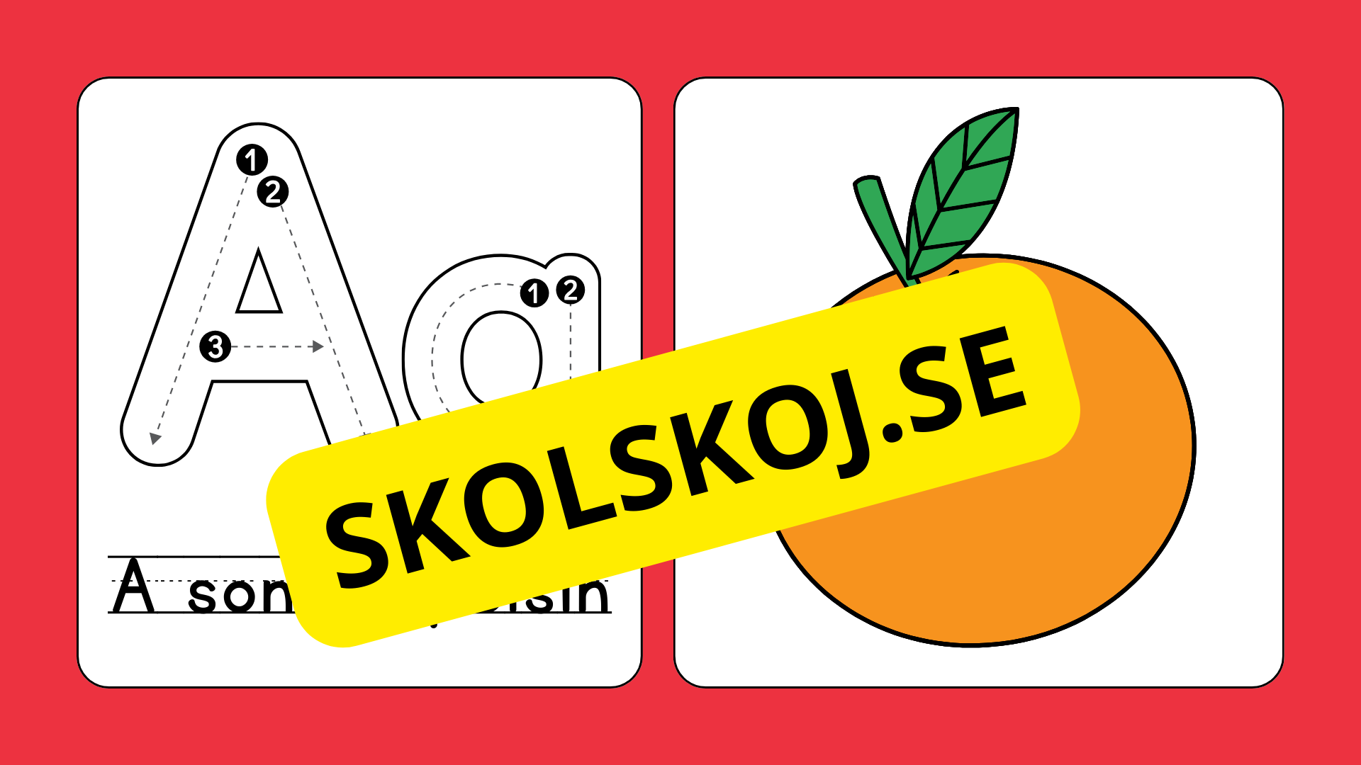 Jag lär mig alfabetet - Förskola - Årskurs 1