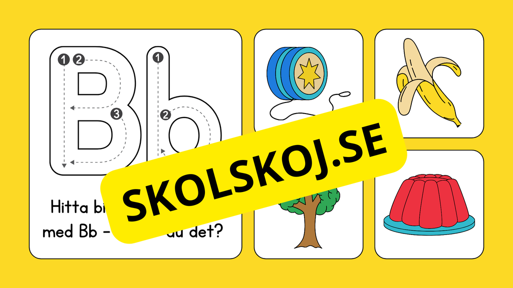 Jag lär mig alfabetet - Förskola - Årskurs 1