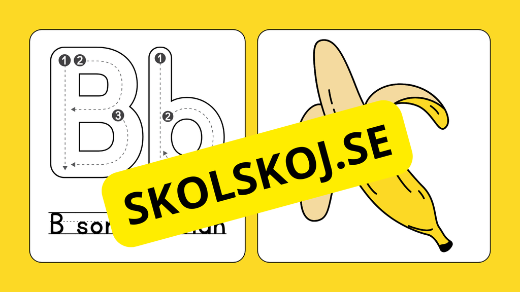 Jag lär mig alfabetet - Förskola - Årskurs 1