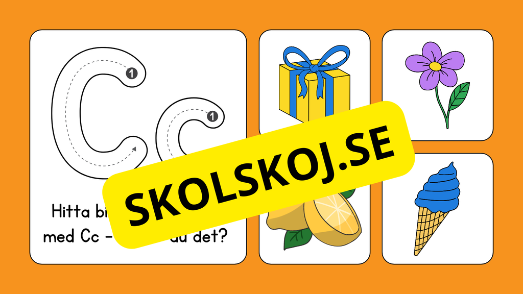 Jag lär mig alfabetet - Förskola - Årskurs 1