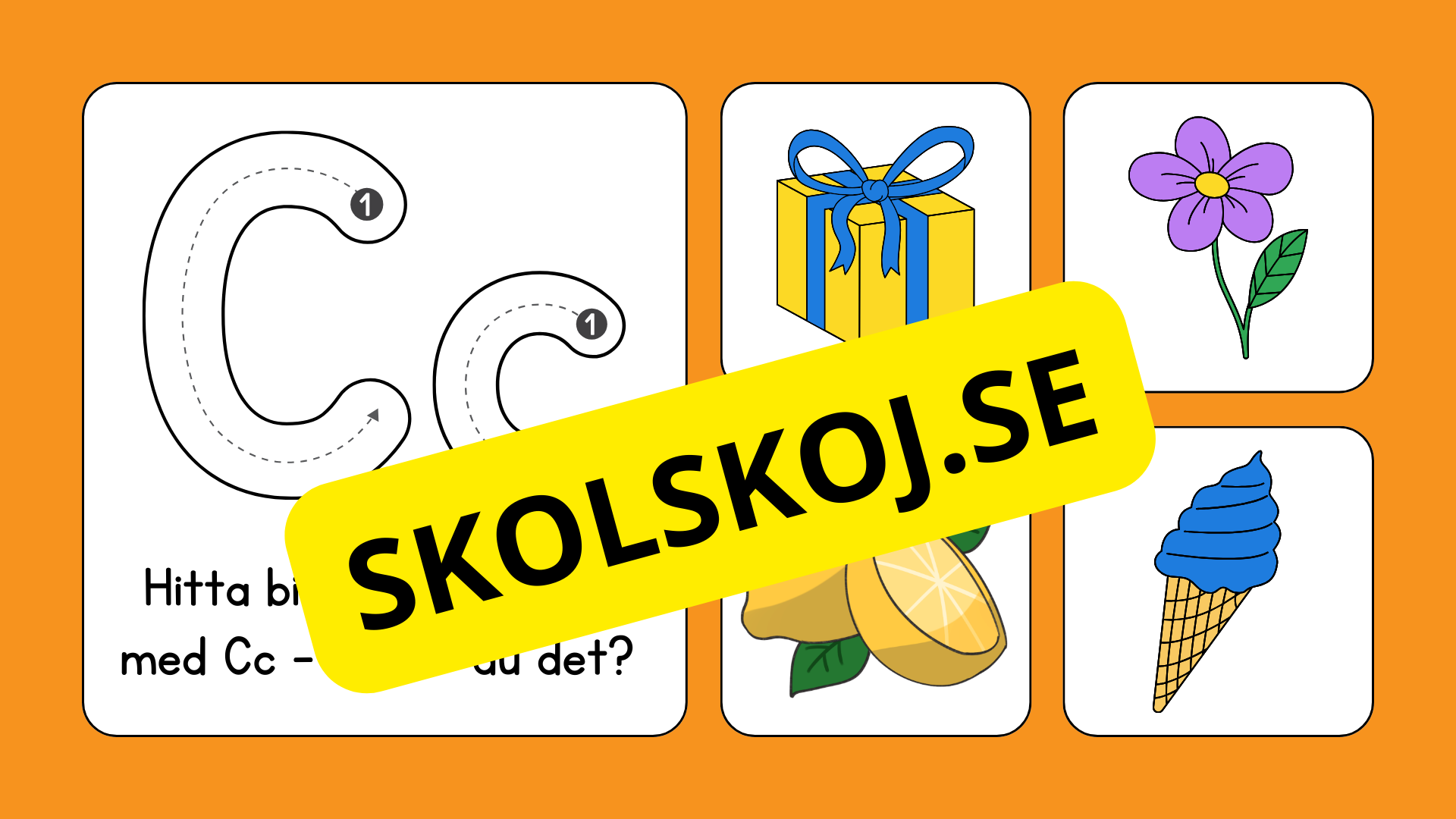 Jag lär mig alfabetet - Förskola - Årskurs 1