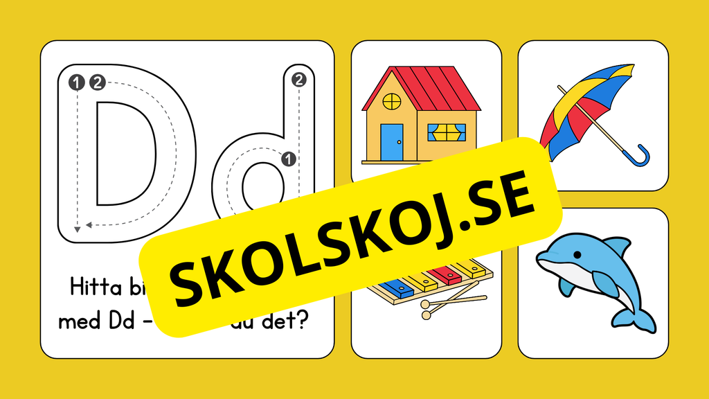 Jag lär mig alfabetet - Förskola - Årskurs 1