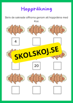 Hoppräkning - Häfte