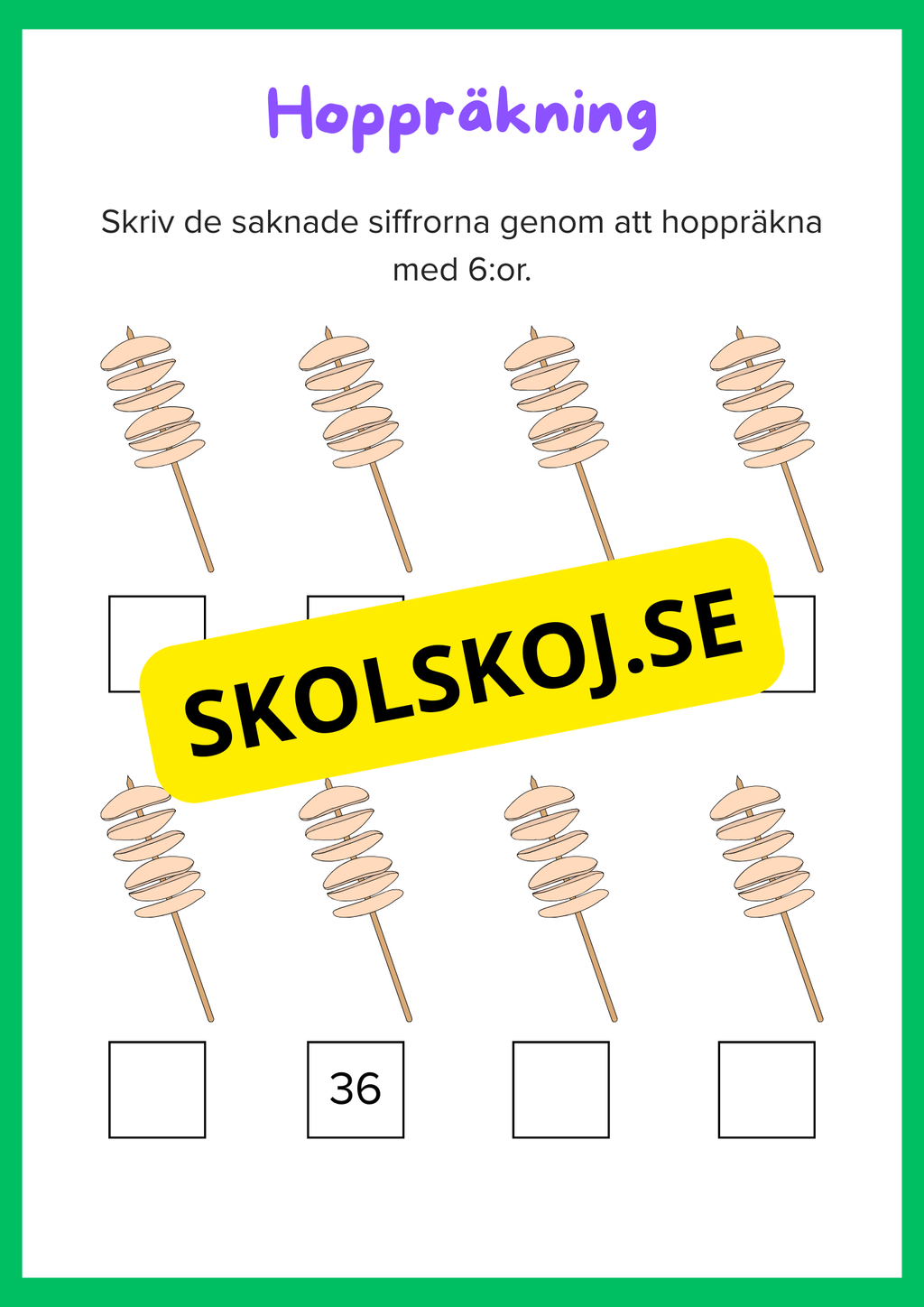 Hoppräkning - Häfte