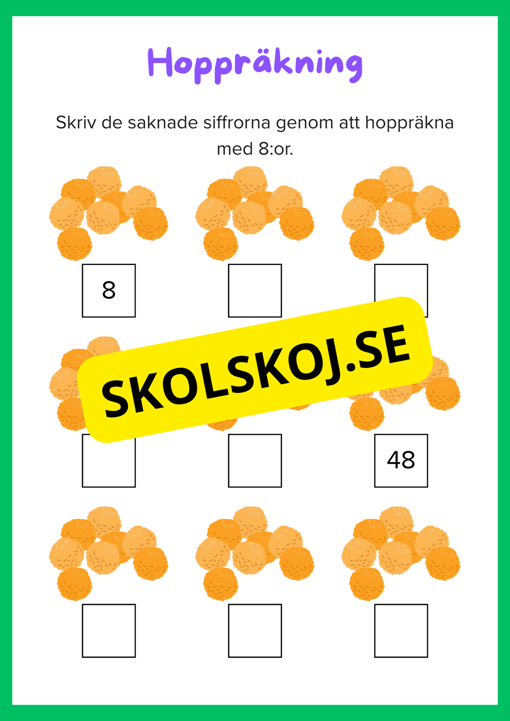 Hoppräkning - Häfte