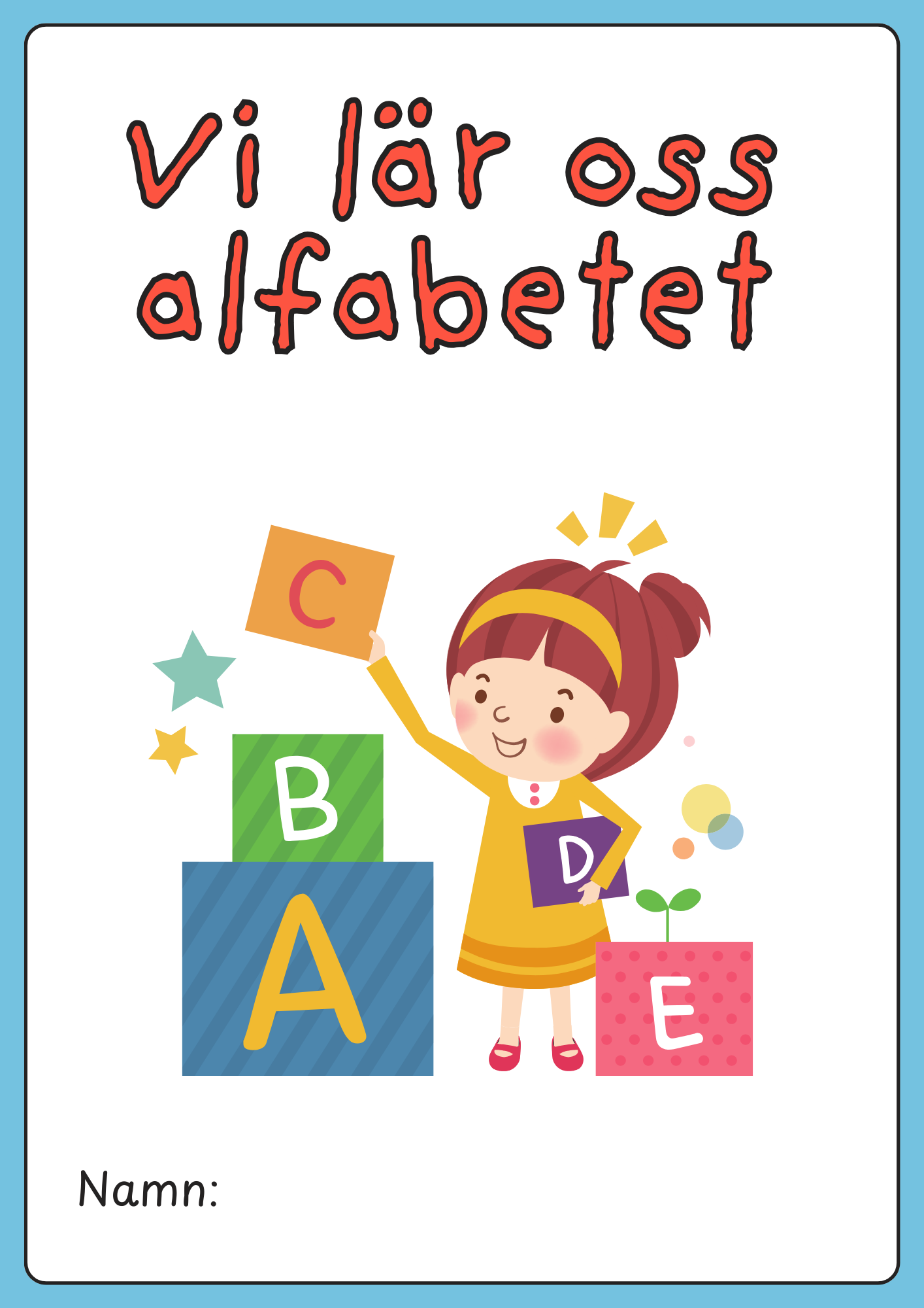 Vi lär oss alfabetet - Häfte - Hela alfabetet
